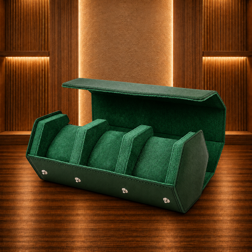 Watch Case 3 Slots green
