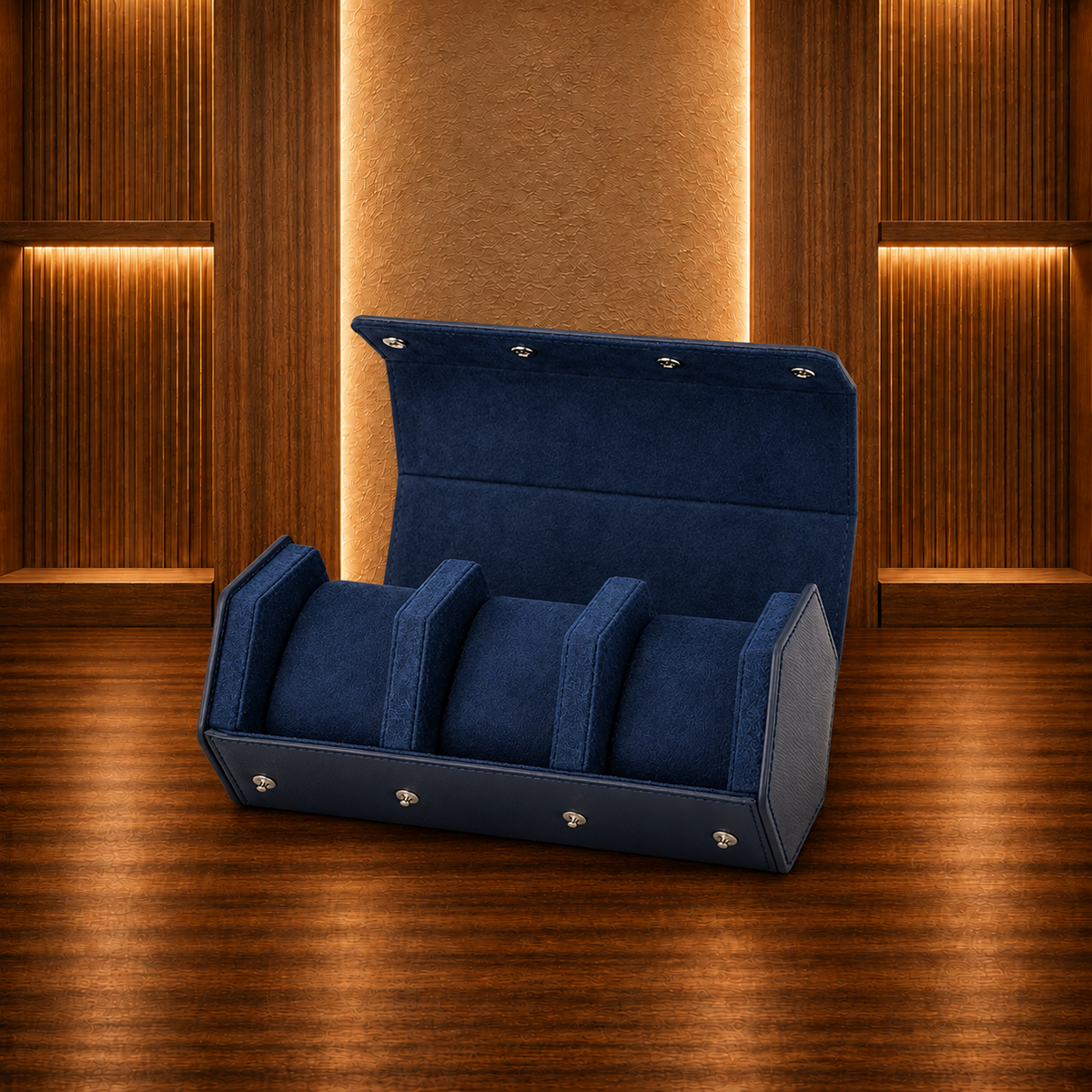 Watch Case 3 Slots navy