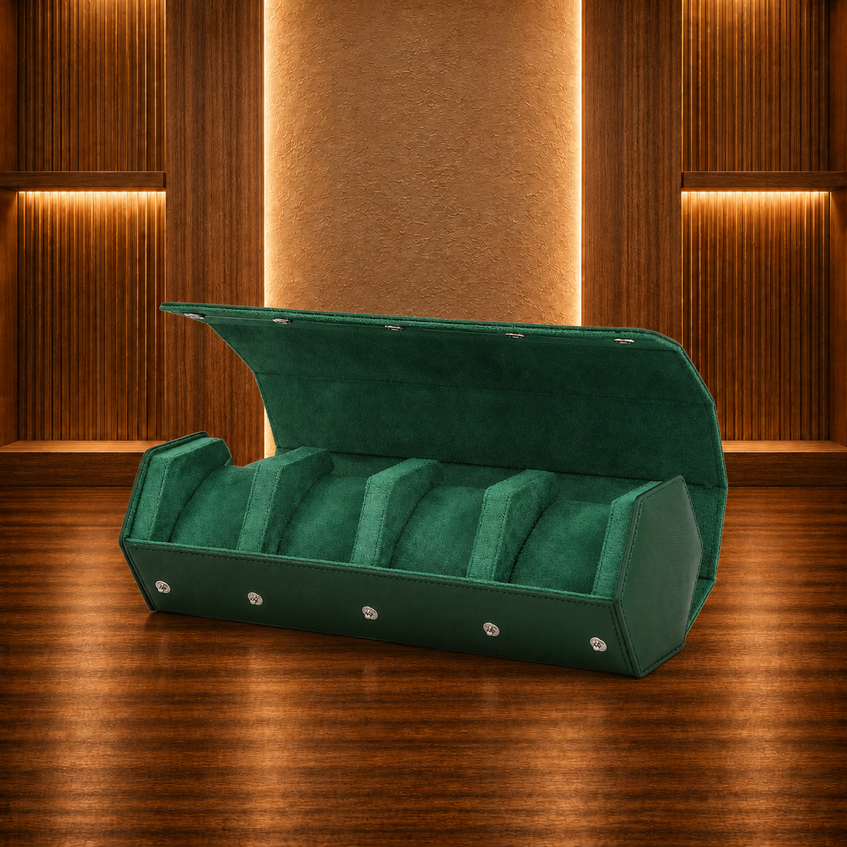 Watch Case 4 Slots green