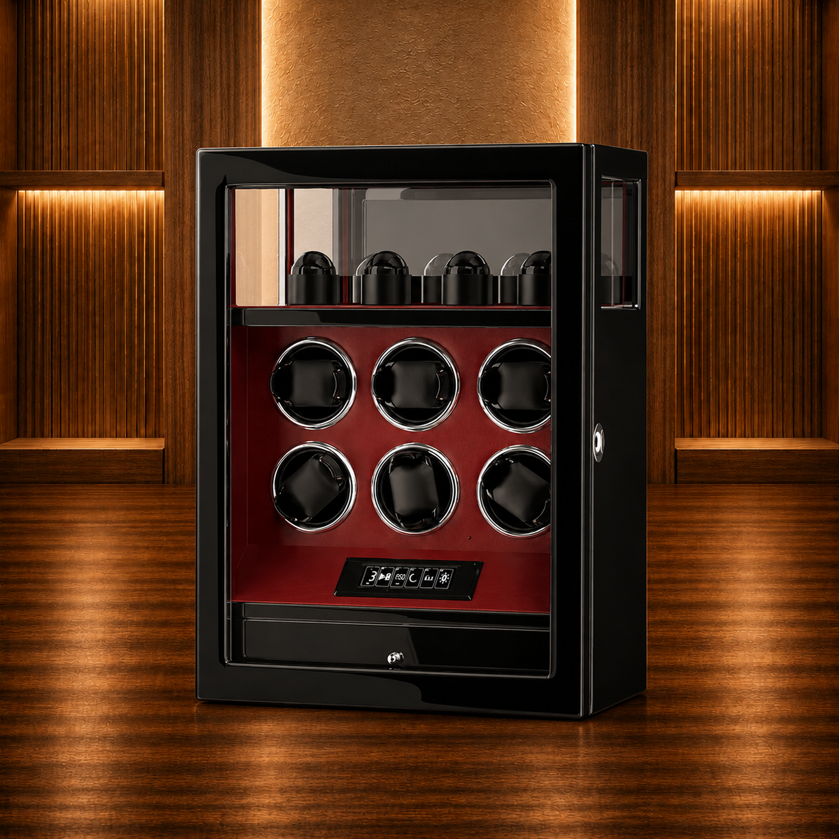 Watch Winder 6 Watches red