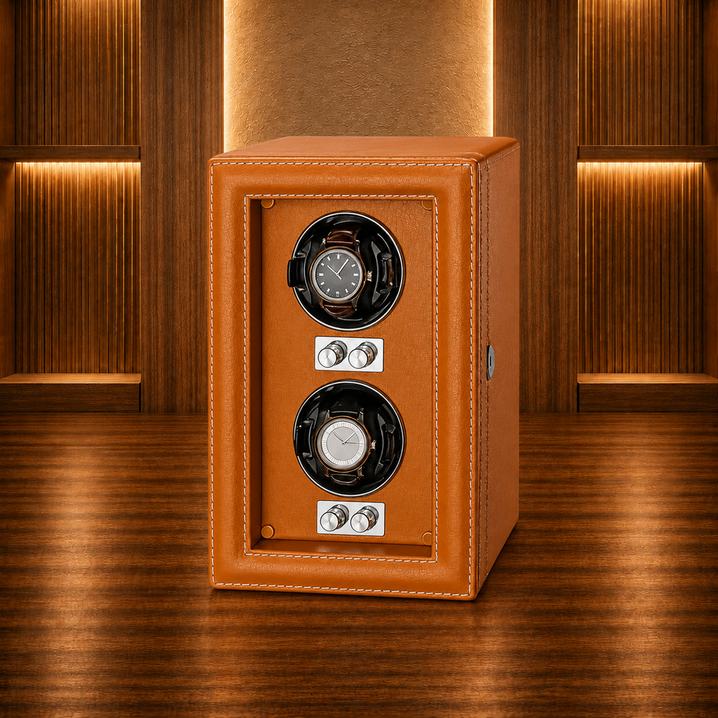 Watch Winder Dual Slot orange