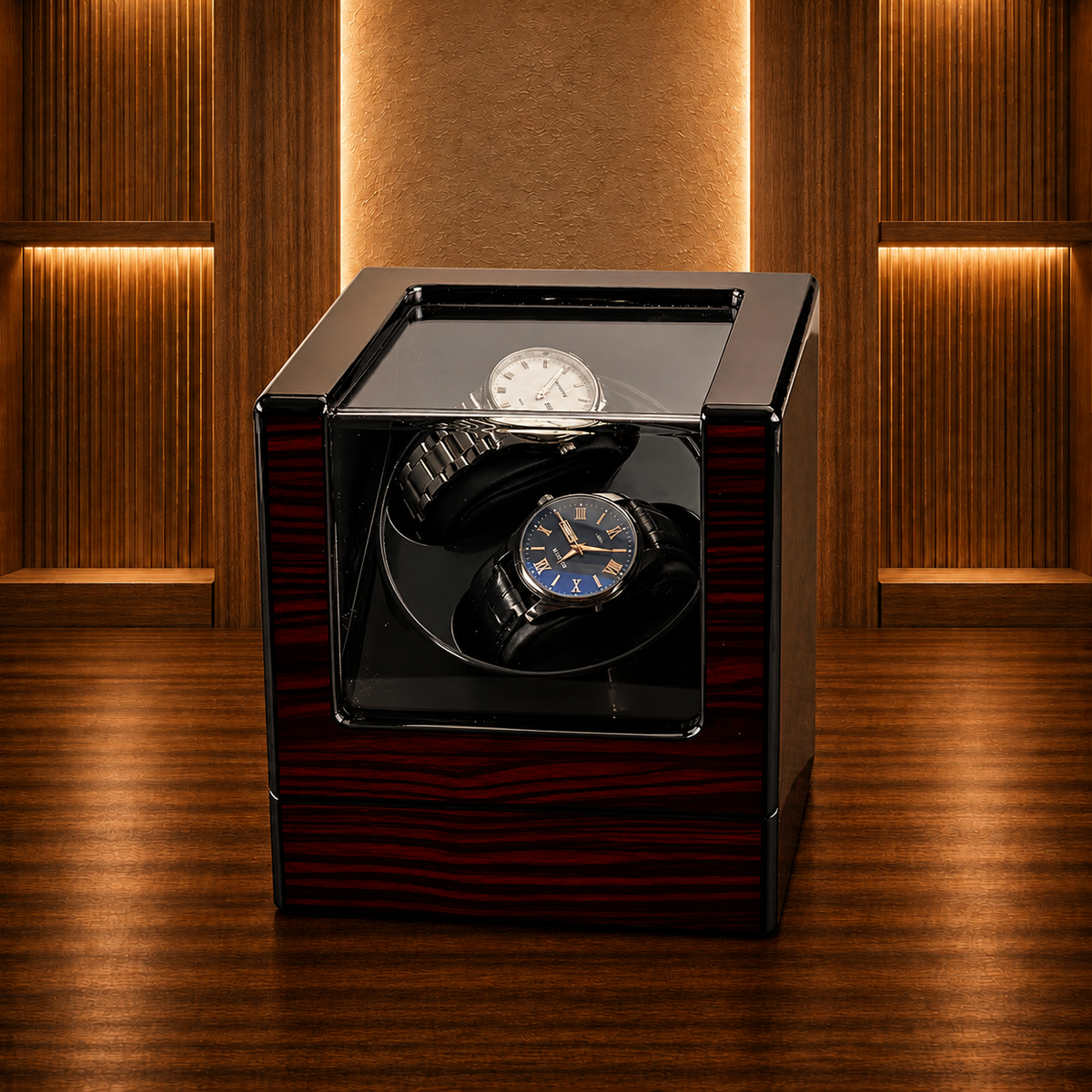 Watch Winder Dual Watch brown