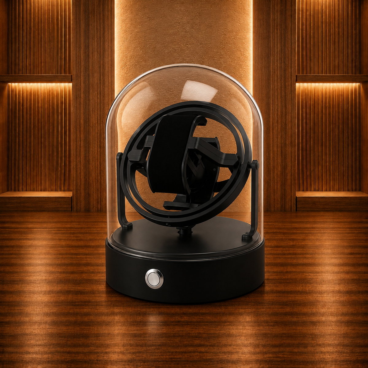 Watch Winder Metal Case black