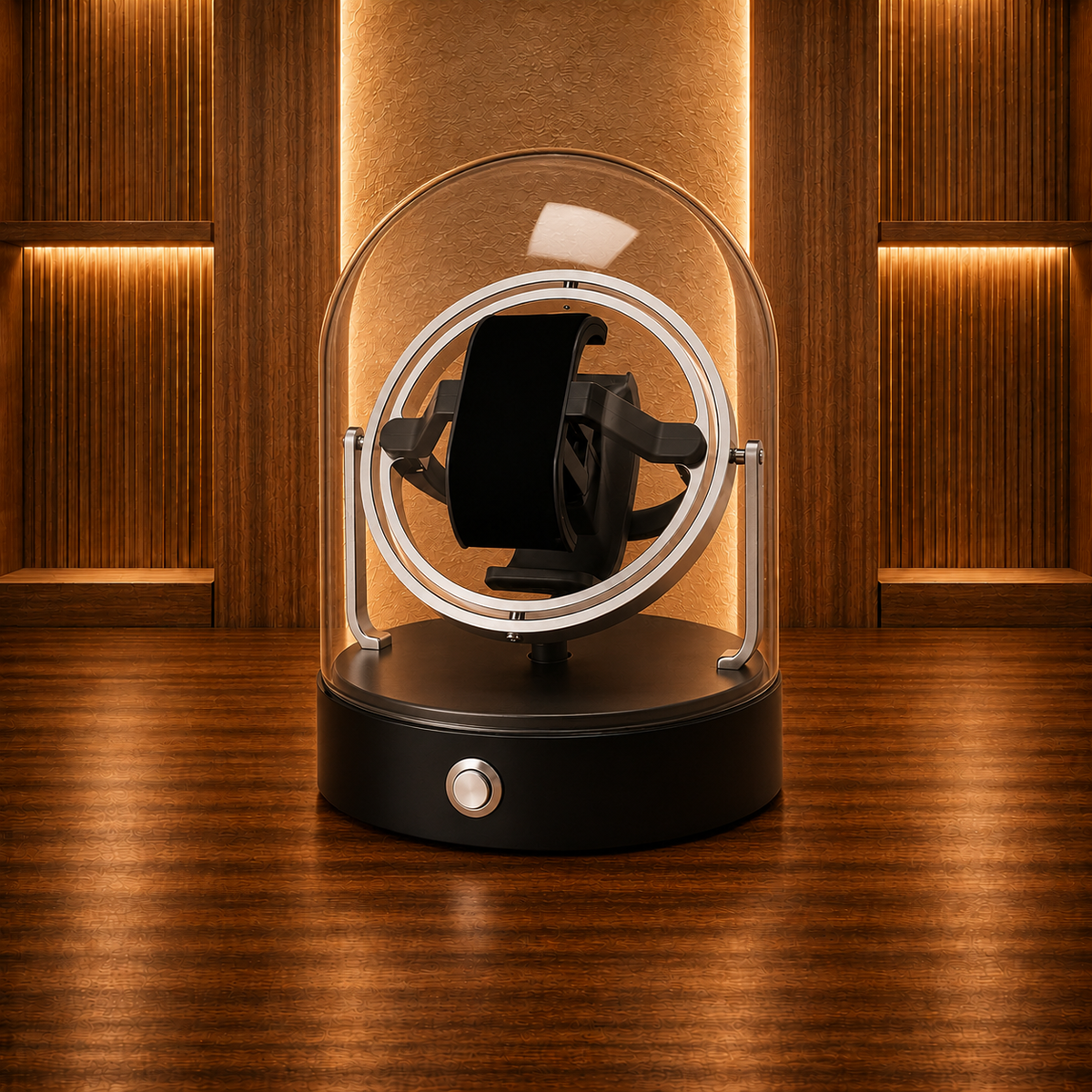 Watch Winder Metal Case white